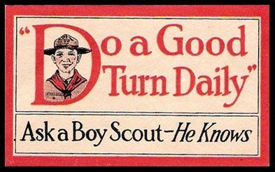 Graphic for Do a Good Turn Daily. Ask a Boy Scout he Knows